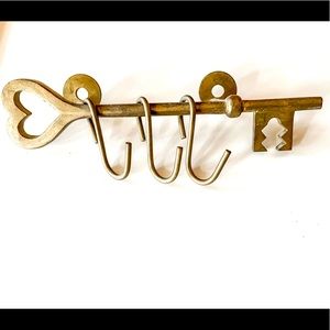 Brass key or Jewelry wall hook